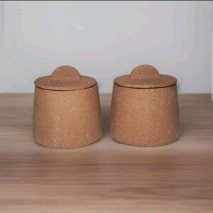 NEW Set of 2 Spice Jars, Citrine Canyon Collection by Magenta NIB